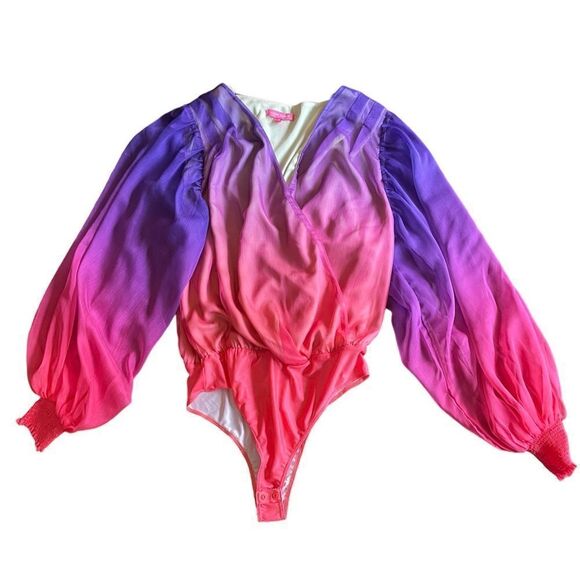 Ombré bodysuit Size S from Flying Tomato Pink Fuscia Purple - Picture 3 of 6